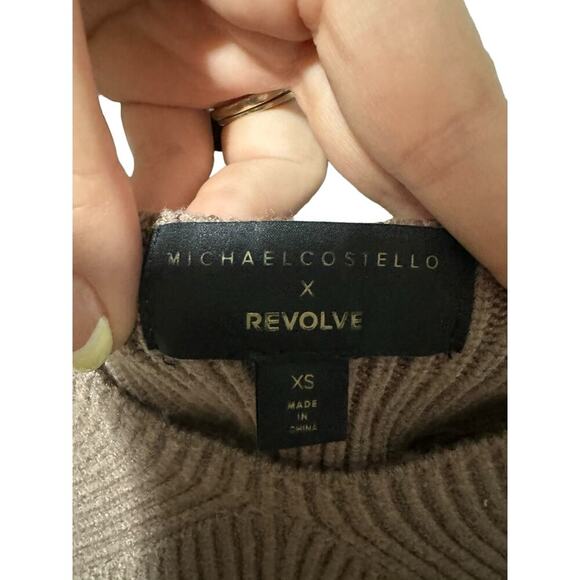 Michael Costello x REVOLVE Madison Crop Top In Tan Size XS - Picture 6 of 8